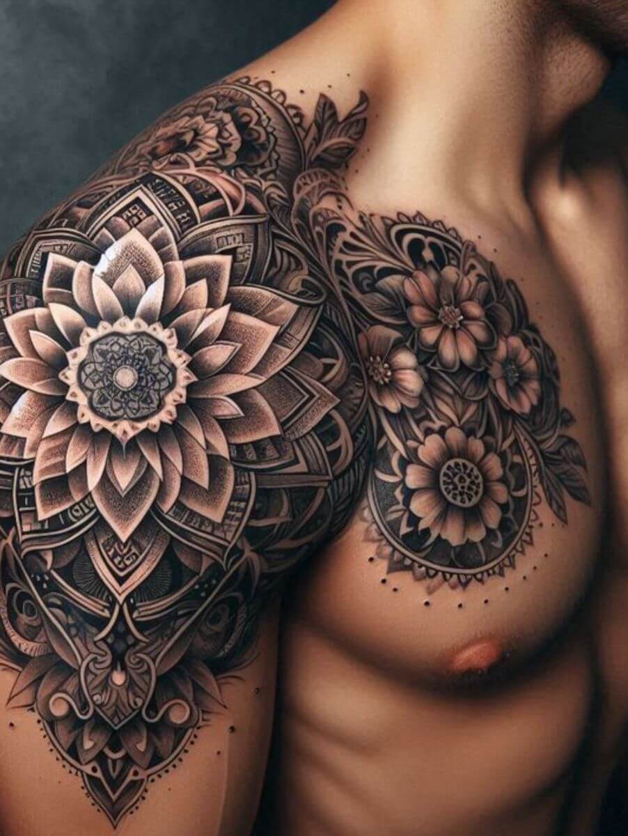 Mandala 1 thiết kế họa tiết vòng tròn nghệ thuật tinh xảo màu sắc đẹp