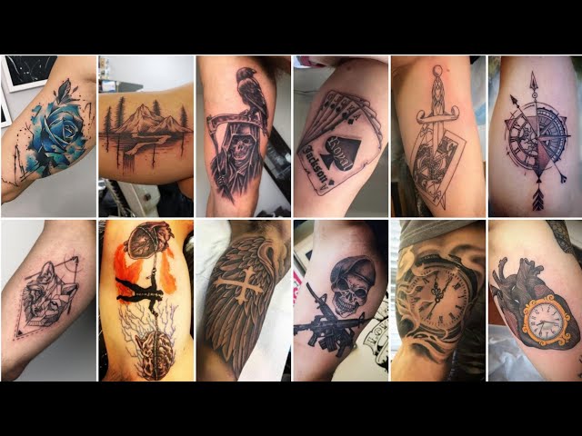 Hình xăm bắp tay đẹp - Tattoo bicep nam tính